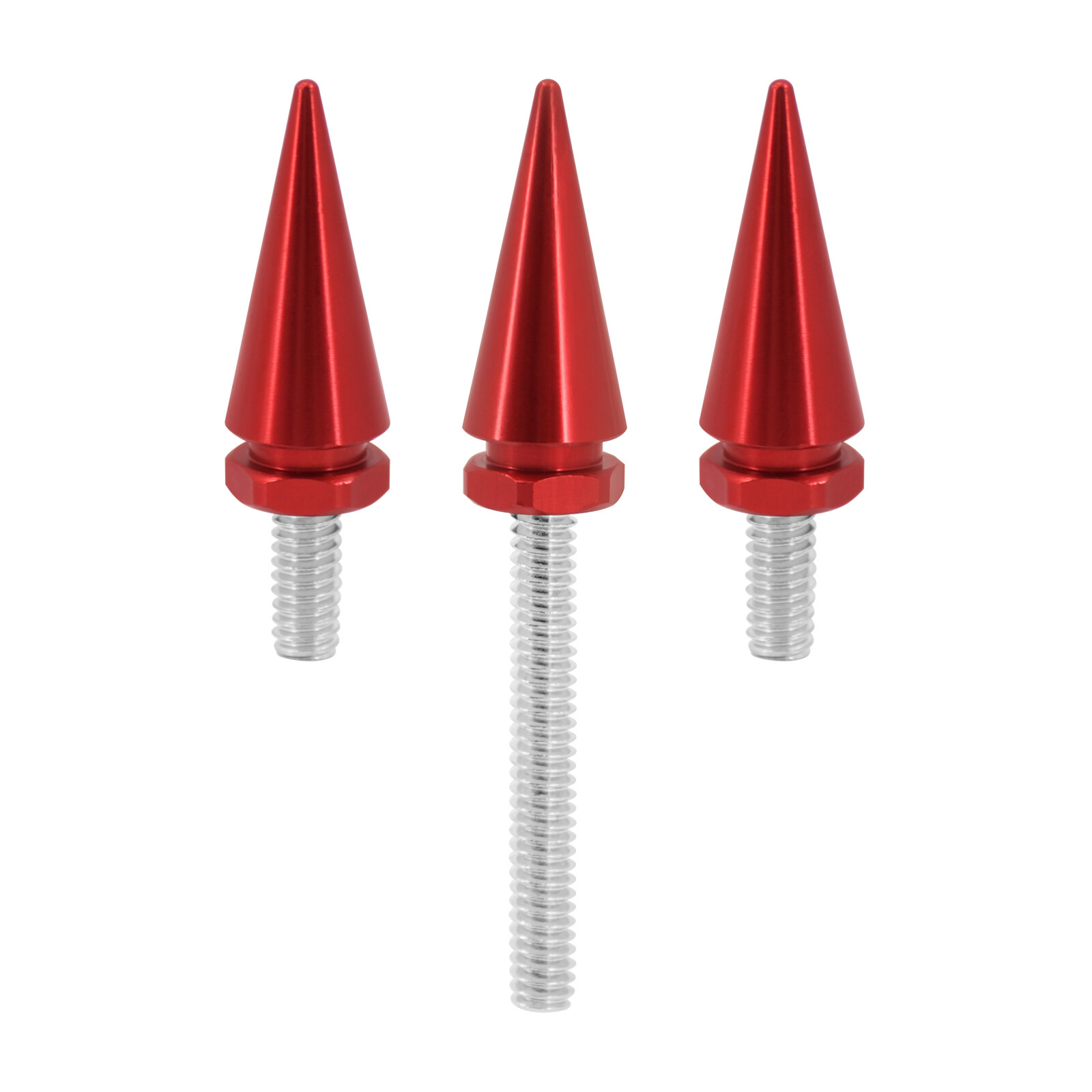 3x Red Spike Windscreen Windshield Screws For Harley 14-23 Street Electra Glide