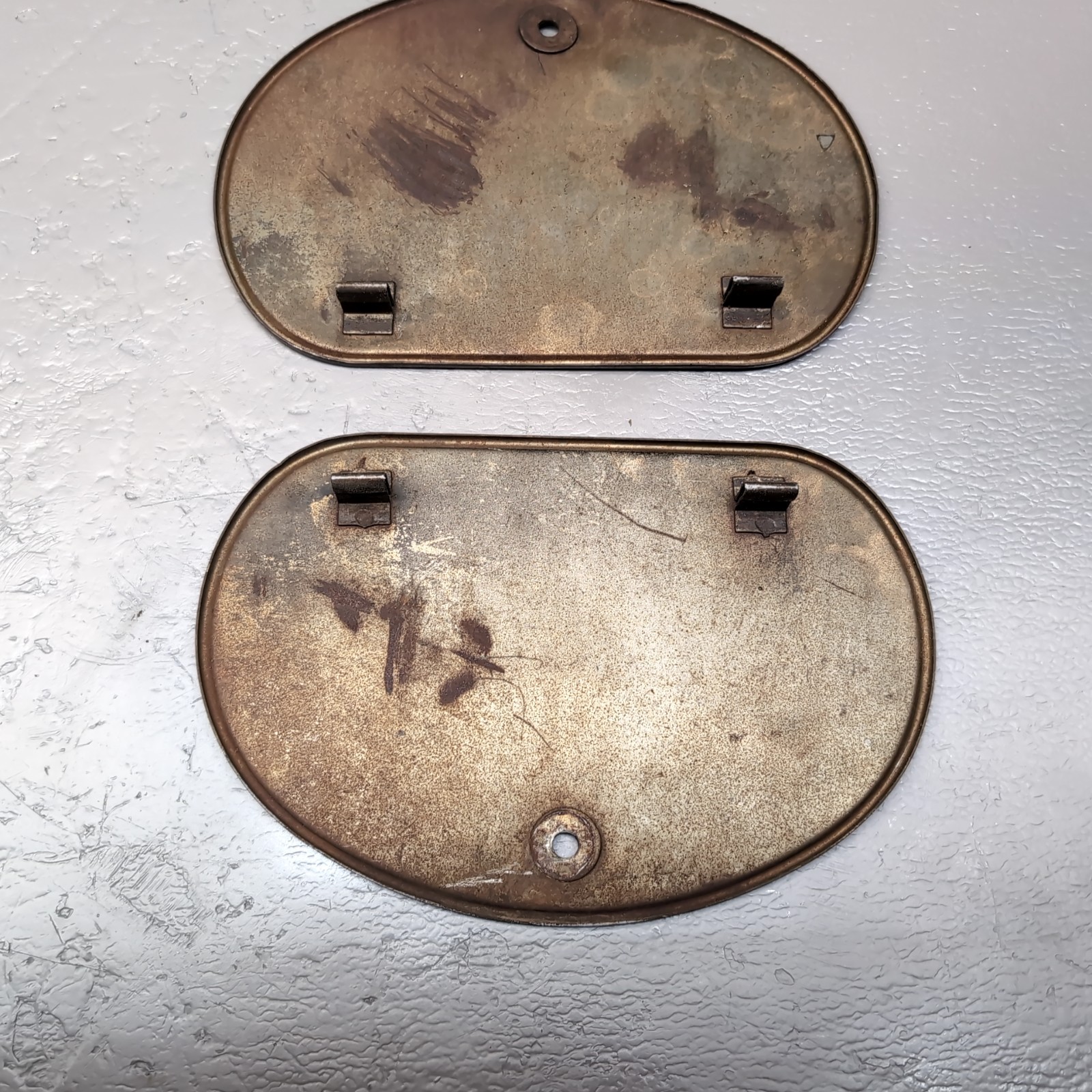 1973-1976 HONDA XR75 OEM SIDE NUMBER PLATES SET