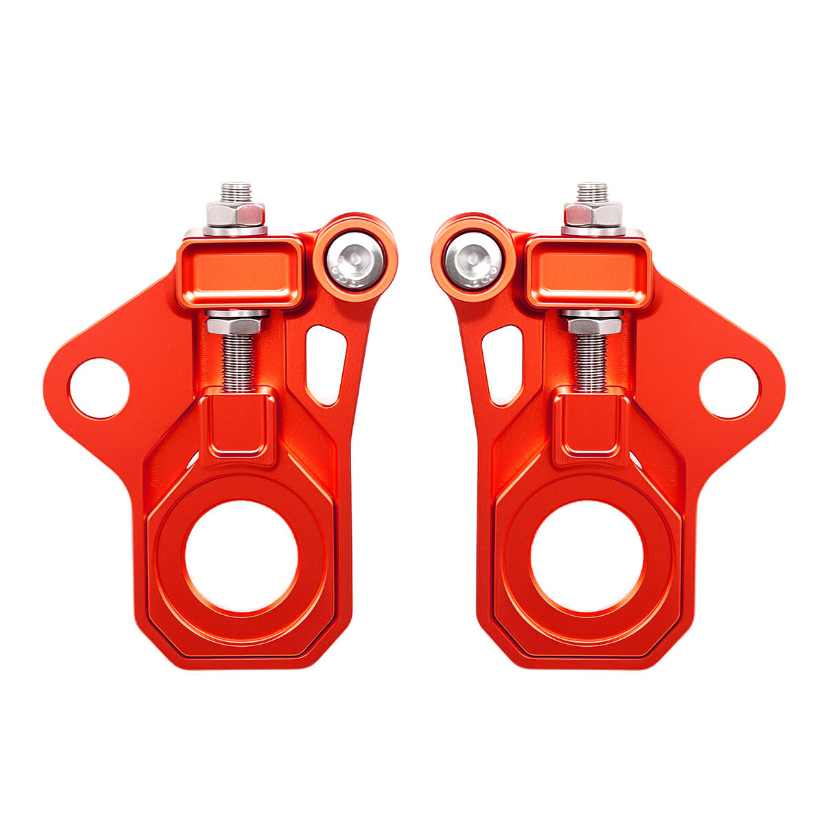 Rear Red Axle Adjuster Kit For Harley Touring FLHX FLHR FLTR CVO 2009-2023