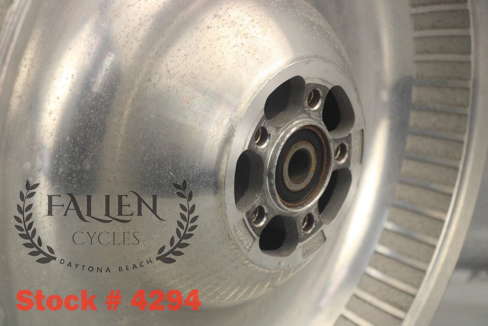2006 Harley Softail Deuce 17″ x 4.5″ Back Rear Wheel Rim 3/4″ DISK #4294