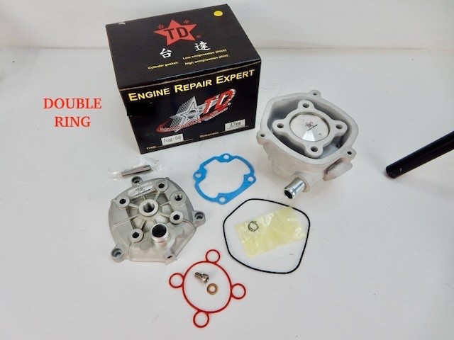 TAIDA 47mm Ceramic Big Bore Cylinder Kit for Yamaha JOG50 LC (Water-Cooled)