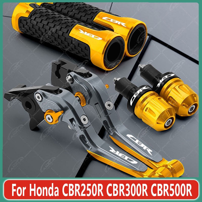 For Honda CBR250R CBR300R CBR500R Brake Clutch Levers Handlebar Grip Set New