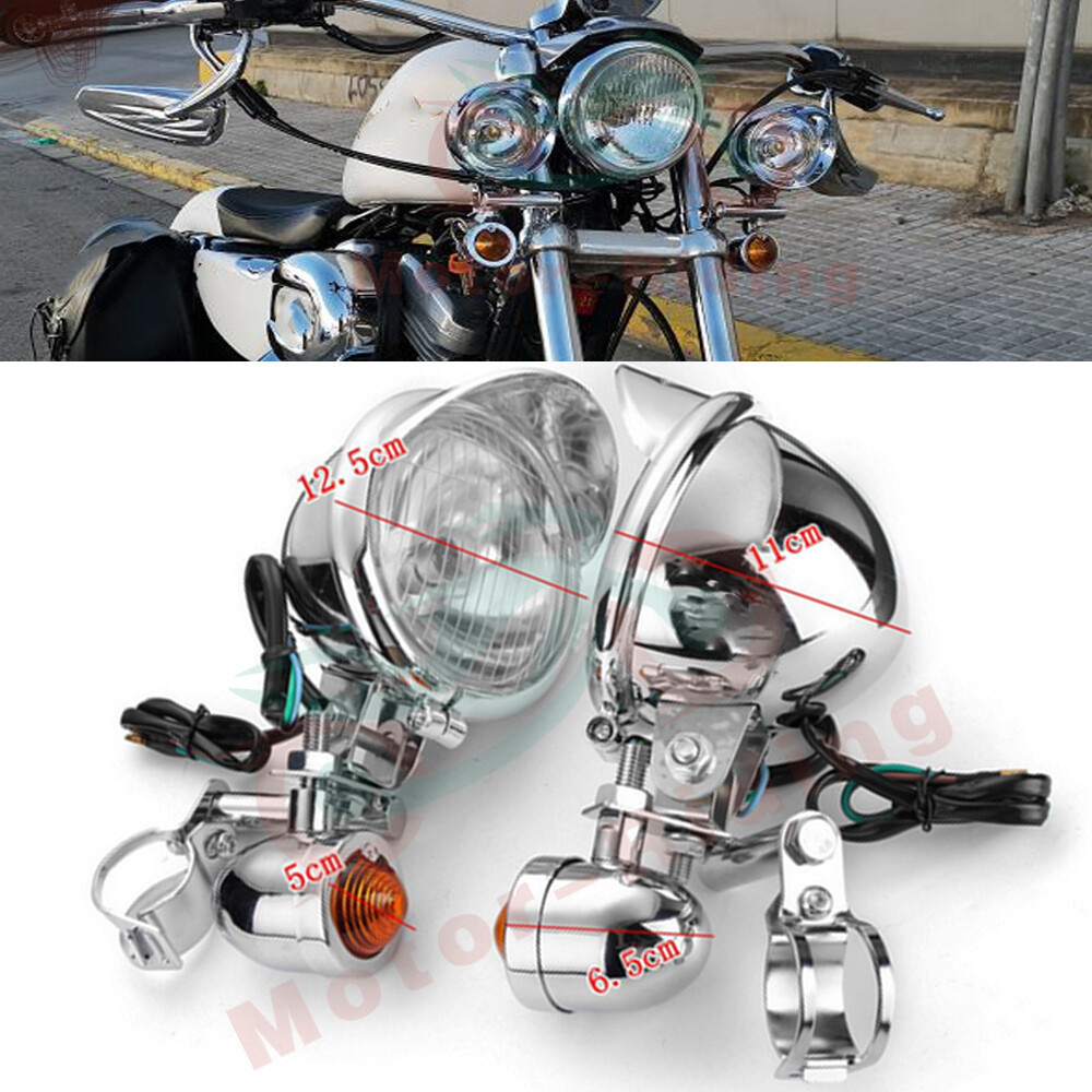 1 Pair Motorcycle Passing Driving Spot Fog Lamp Turn Signal Light For Harley
