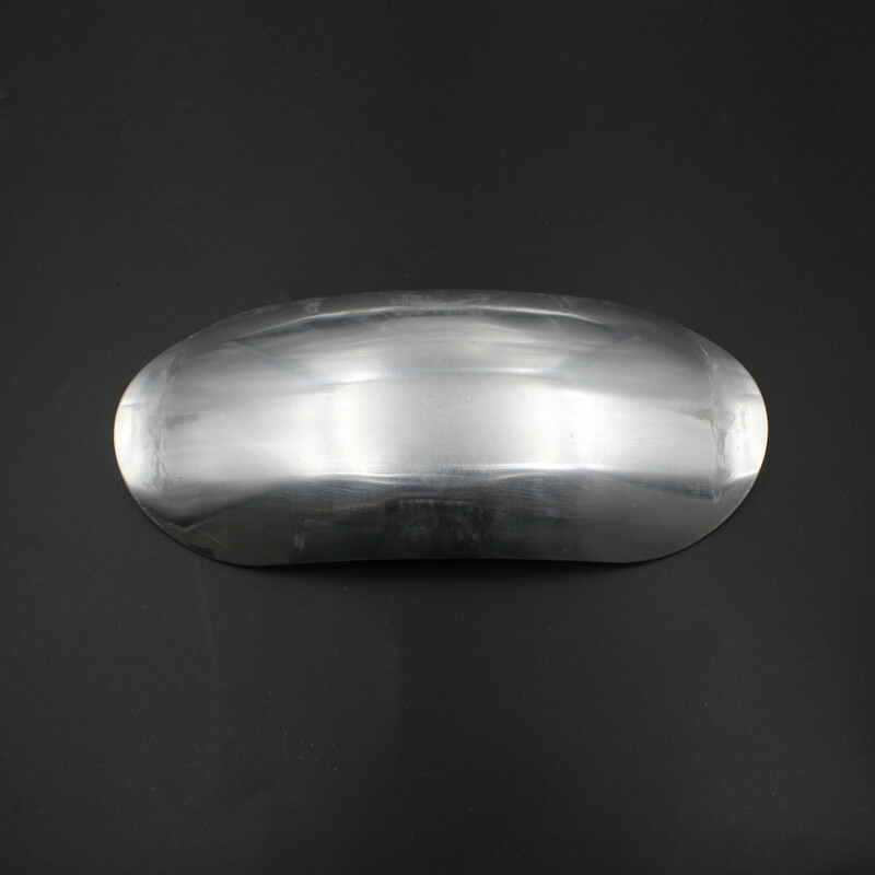 Unpainted Silver Front Mudguard Fender Short Custom Motorcycle Scooter Touring