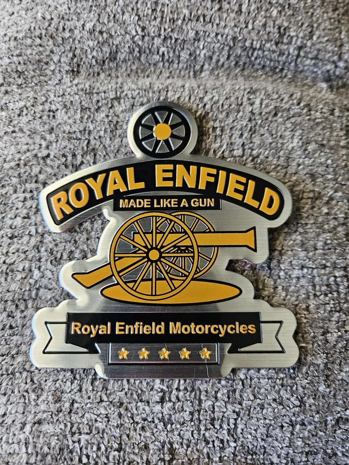 Royal Enfield High-Quality Aluminum Decal & Emblem Sticker for Motorcycles