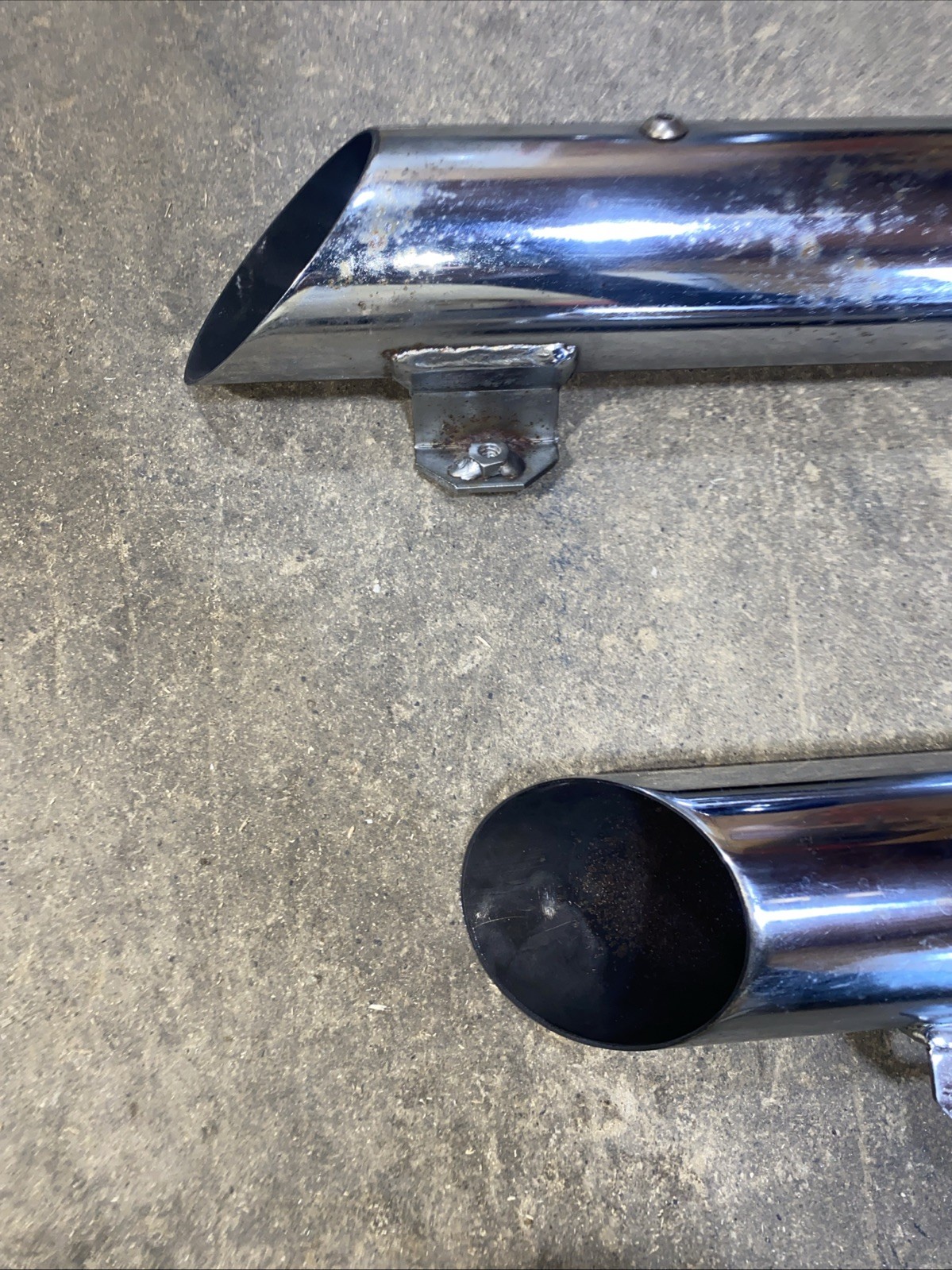 Slip On Slash Cut Mufflers Harley-Davidson Dyna Fat Bob 2008-2015