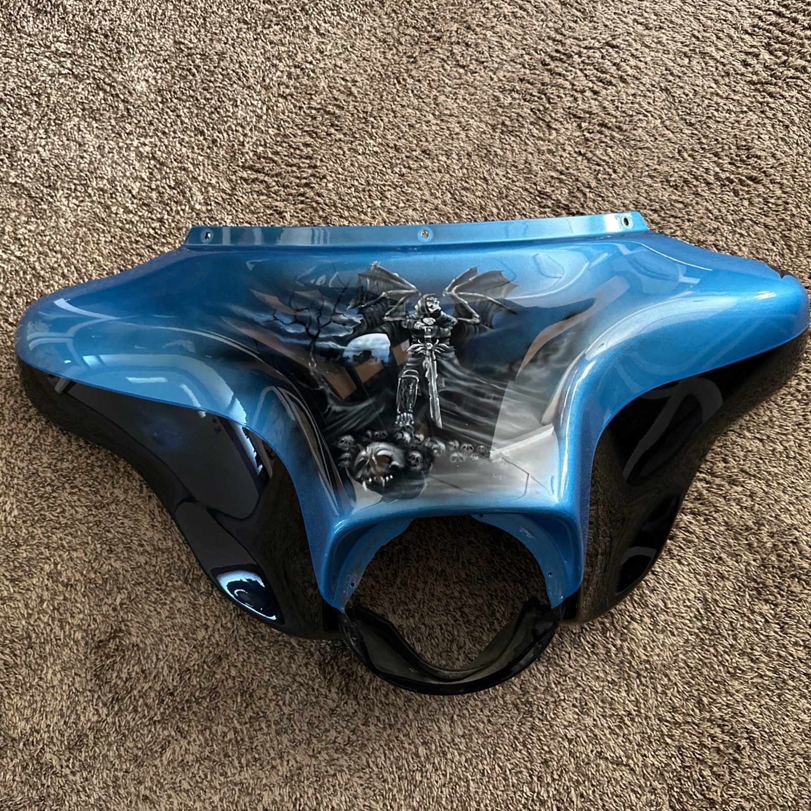 Harley-Davidson 97 later Custom Painted Touring Outer Fairing Blue Black