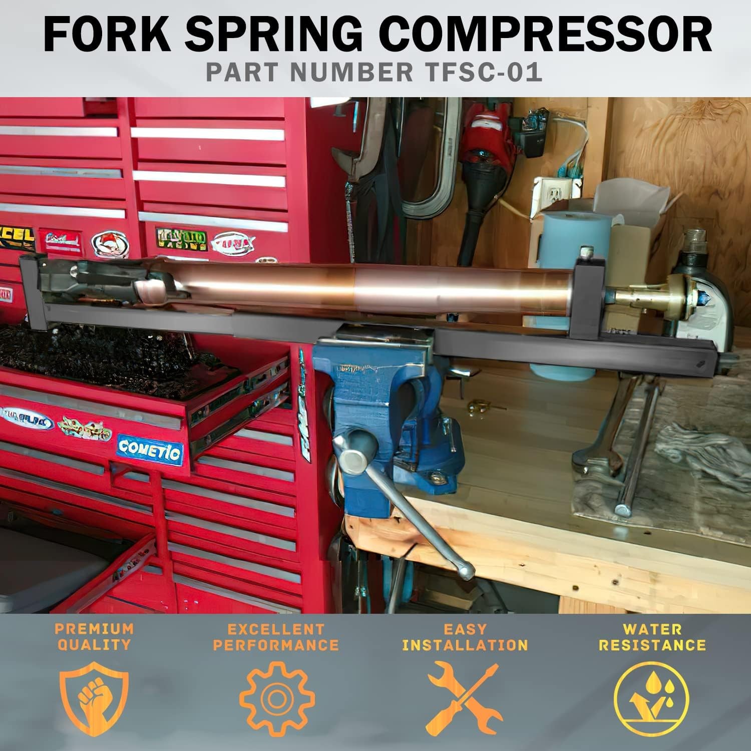 TFSC 01 Fork Spring Compressor Tool for Most Sport Bikes Road Racers Motorcycles