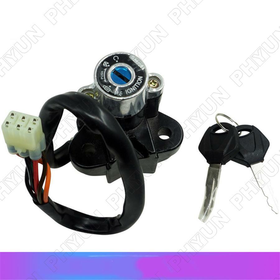 Aluminium Alloy Motorcycle Modified Ignition Key Lock Switch w/ Keys Universal