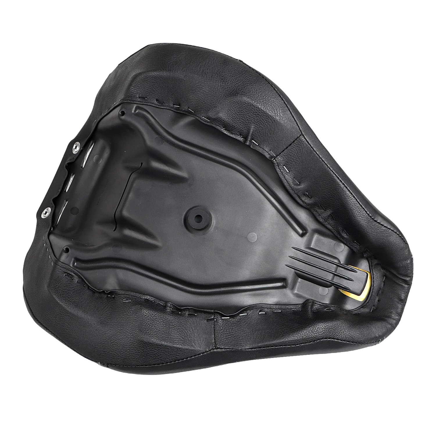 Black + White Stitching Driver Solo Seat Fit For Harley Fat Boy FLSTF EFI FLSTFI