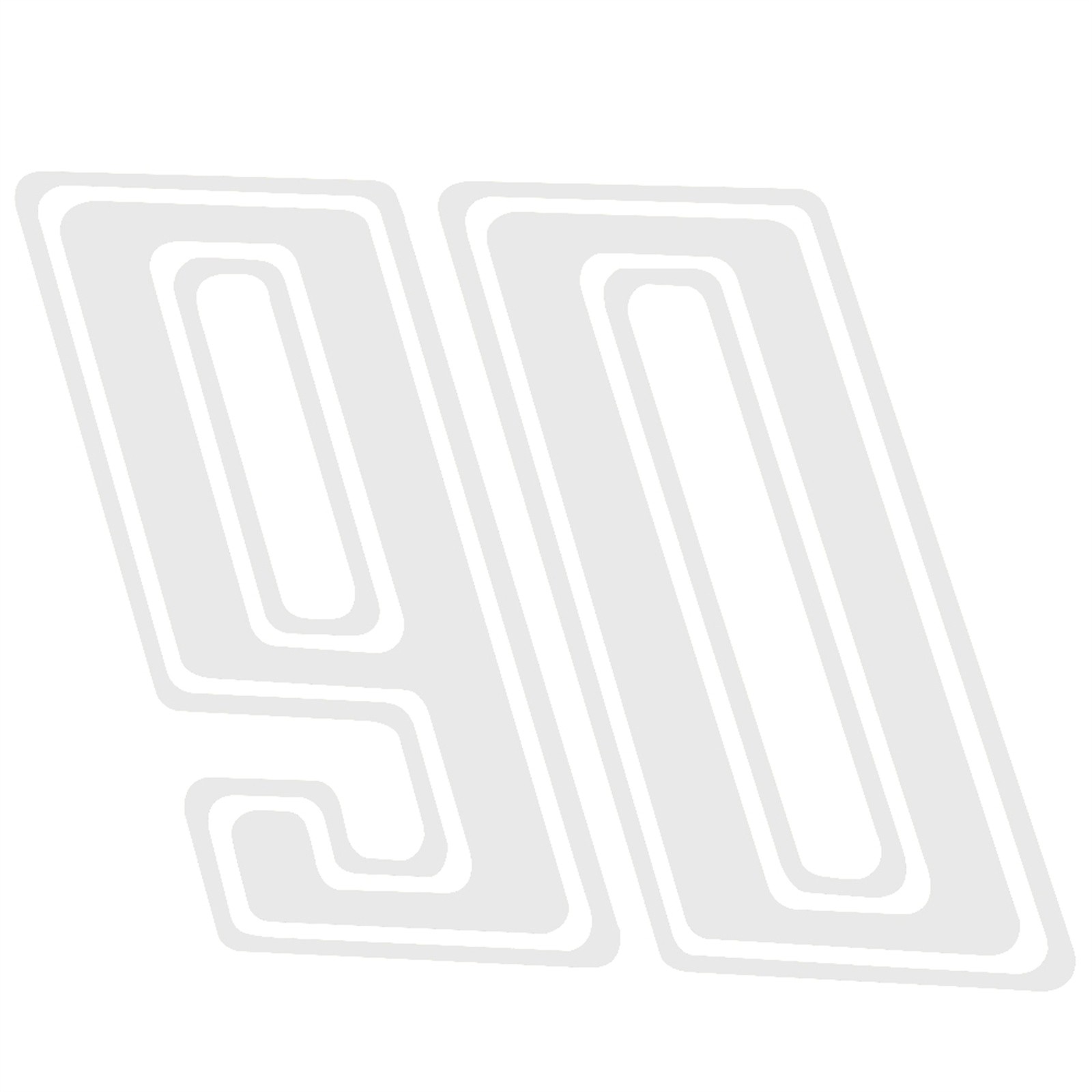 For BMW R Nine T Pure 14-21 Rear Pillion Seat Cowl Hump Box Stickers White