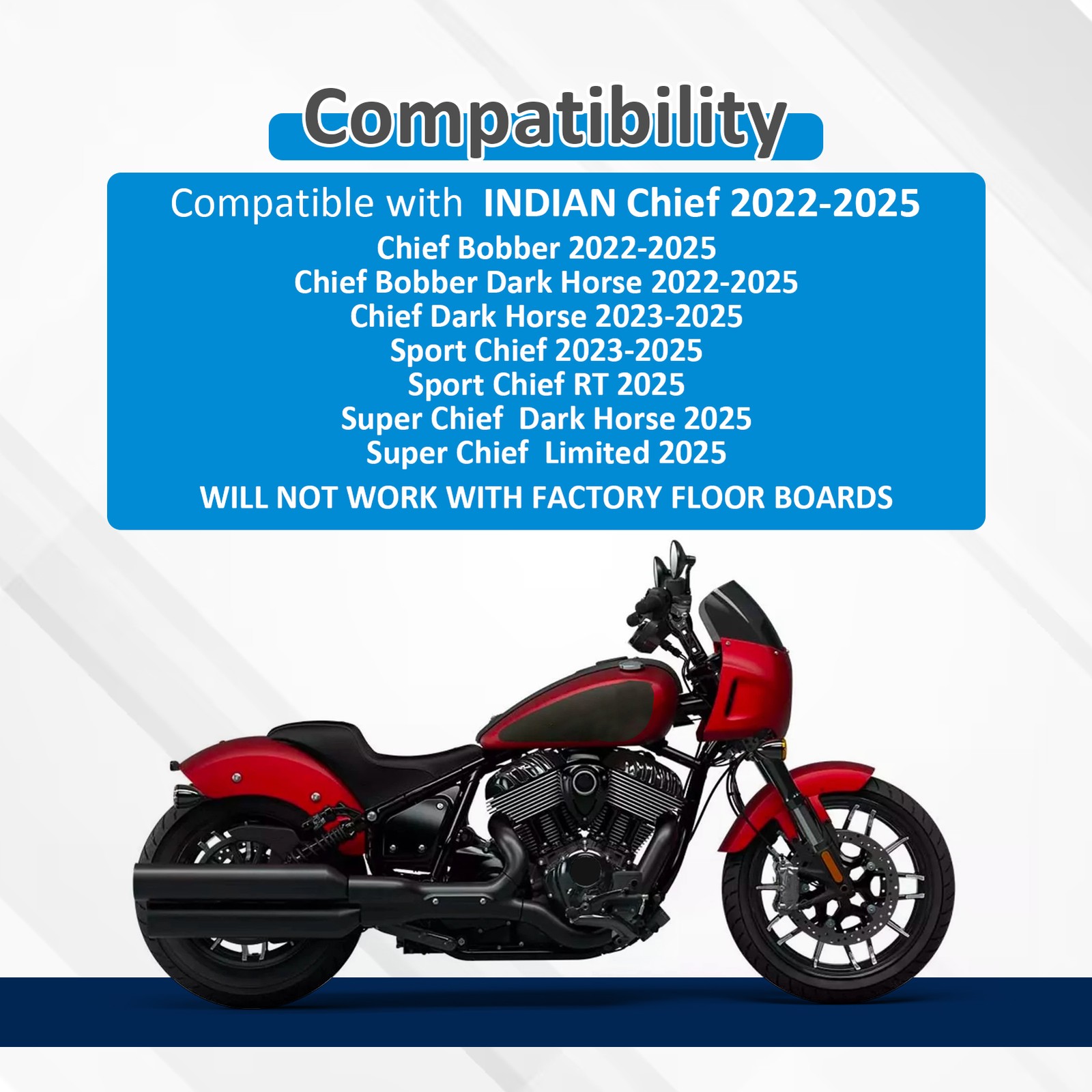 1 1/4 ” Bolt-On Front Engine Guard Crash Bar For Indian Super Sport Chief 2022+