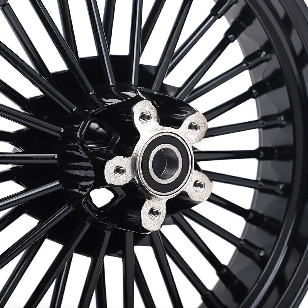 16X3.5 Fat Spoke Wheels Rims For Harley Sportster X48 Forty Eight Softail FLSTF