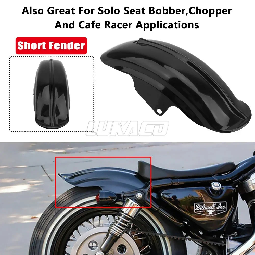 Rear Fender Motorcycle Universal Mudguard ABS Short Mud Guard For Bobber Chopper