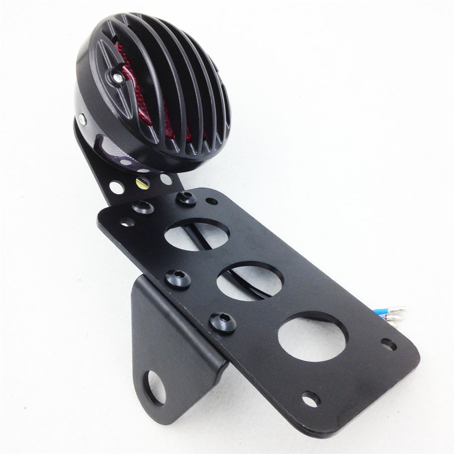 Pre-drilled License Side Tag Holder Bracket Tail Light For Harley Metric chopper