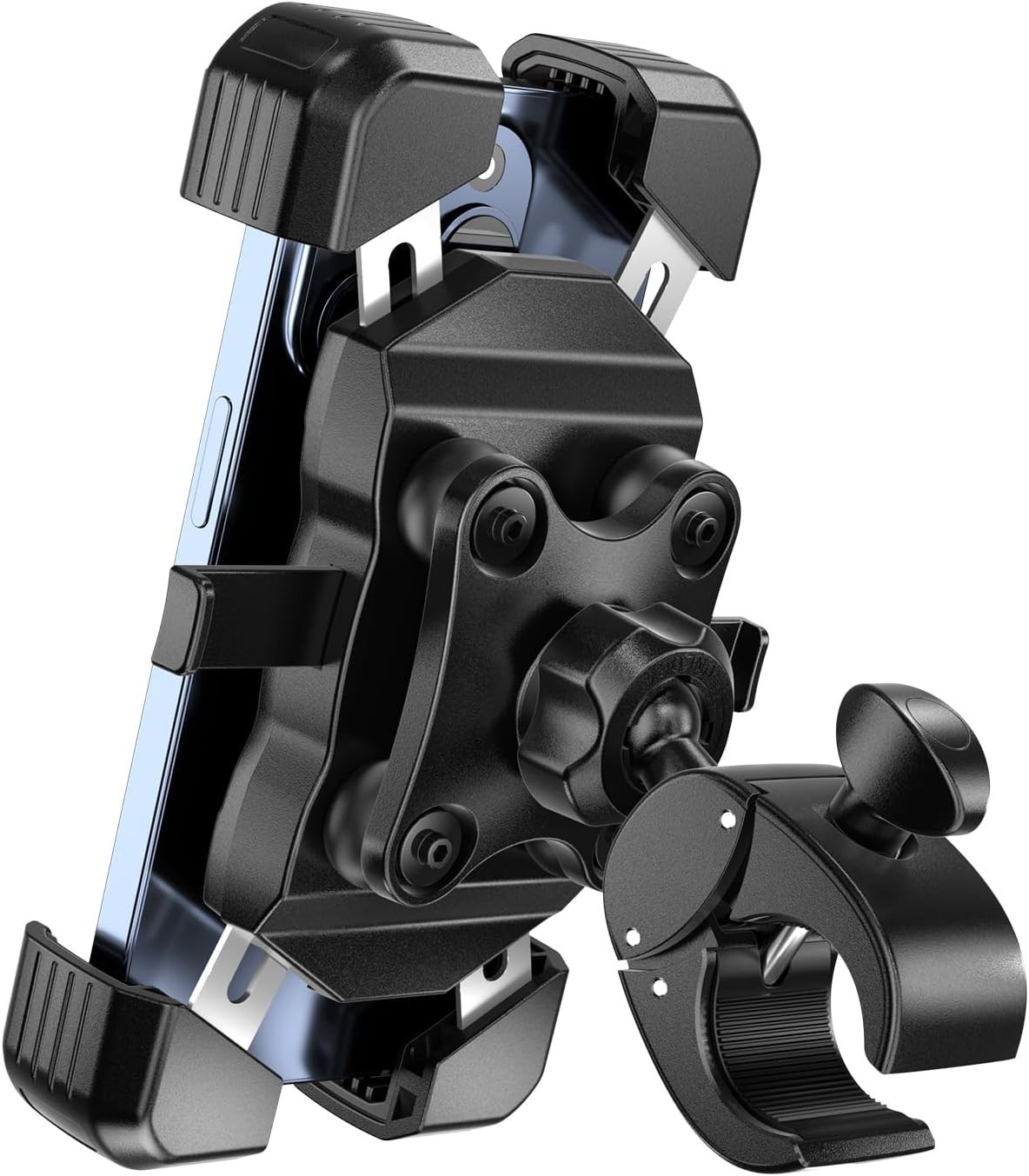 Motorcycle Cell Phone Hold with Vibration Dampener Anti-Shake Bike Phone Holder