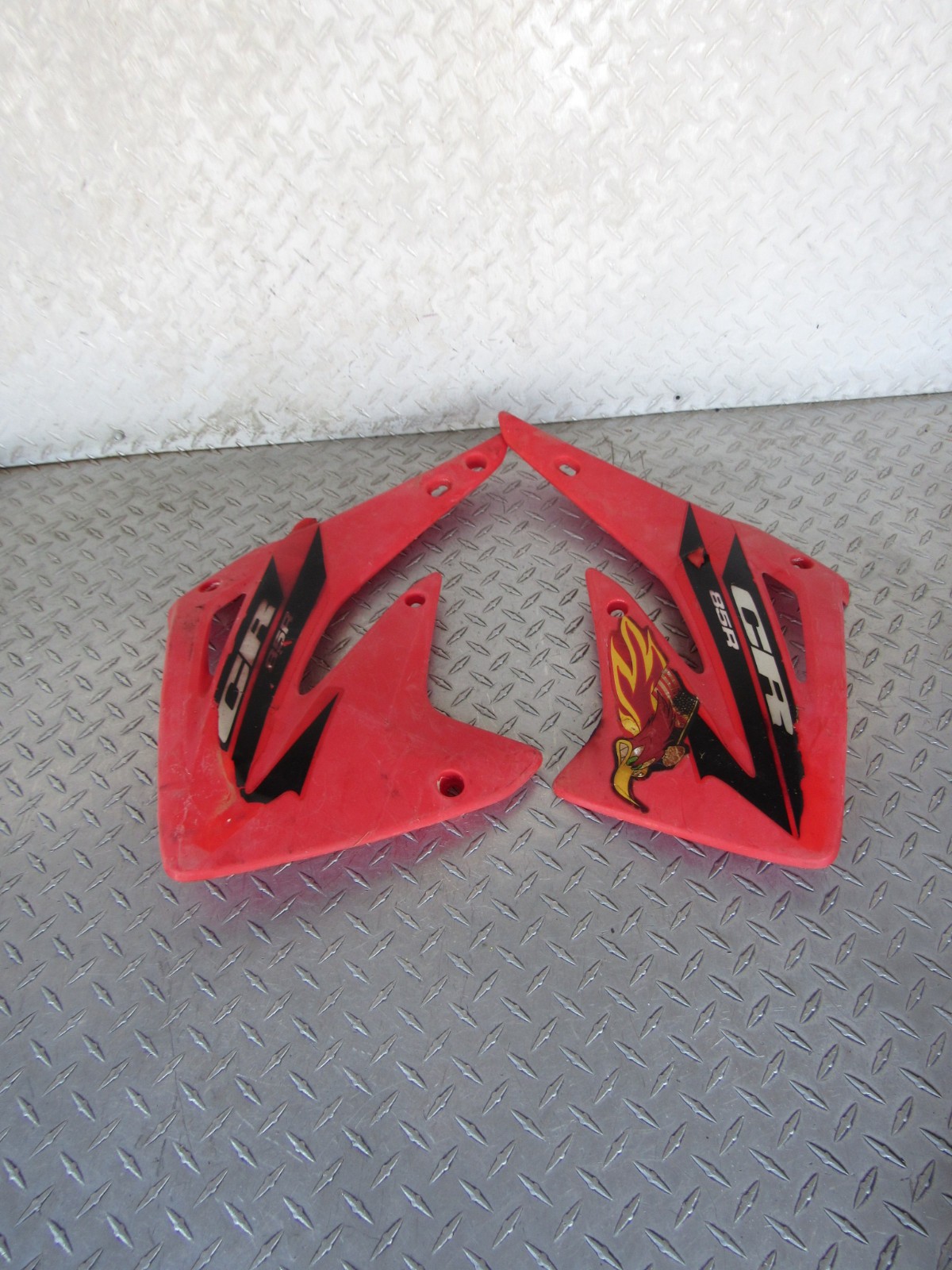 2006 06 HONDA CR85R CR 85R CR85 85 SIDE PANELS COVERS & F R FENDERS PLASTICS SET