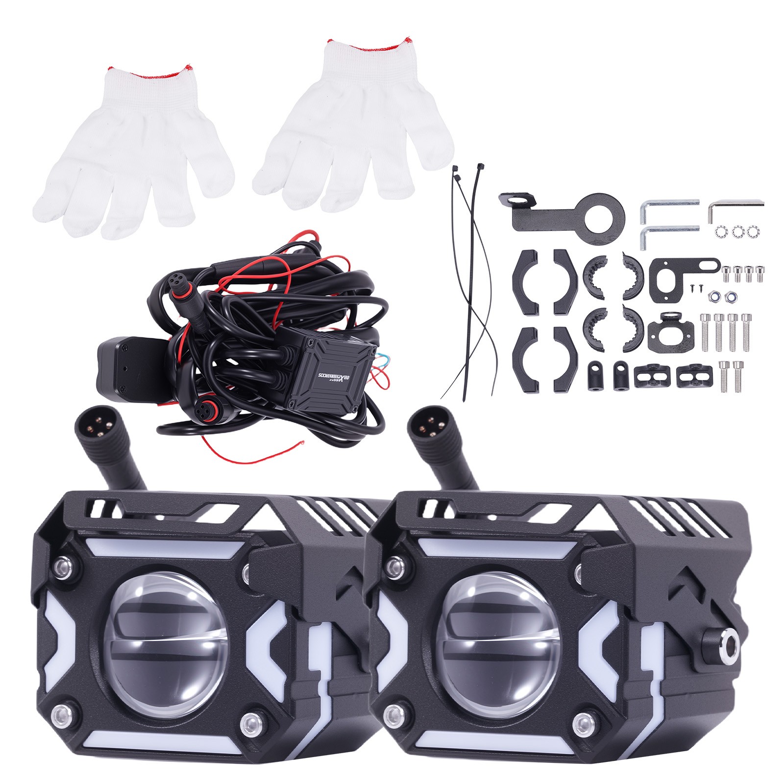 12V 80W LED Auxiliary Driving Light for Motorcycle ATV UTV SUV Off-Road