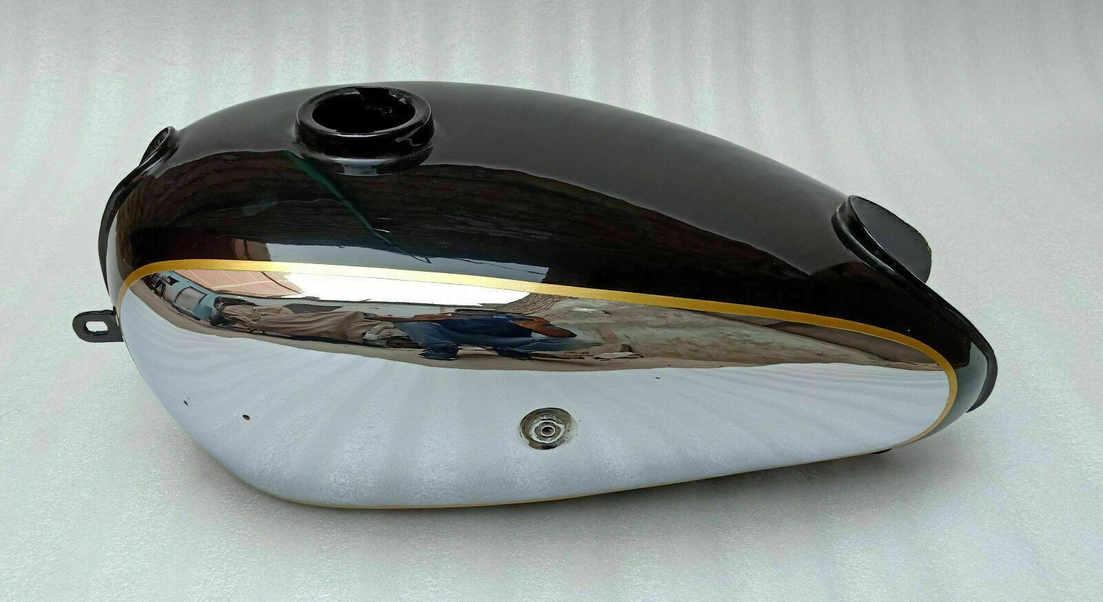 Horex Regina Chrome And Black Painted Steel Gas Fuel Petrol Tank