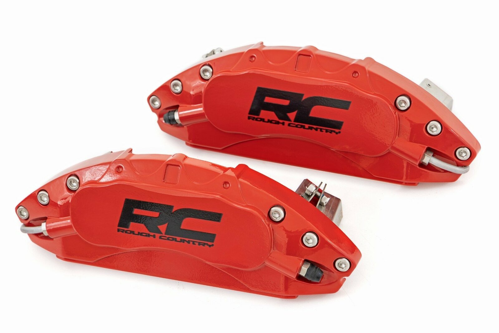 Rough Country Caliper Covers Front & Rr Red for Jeep Gladiator JT 20-23 71142_A