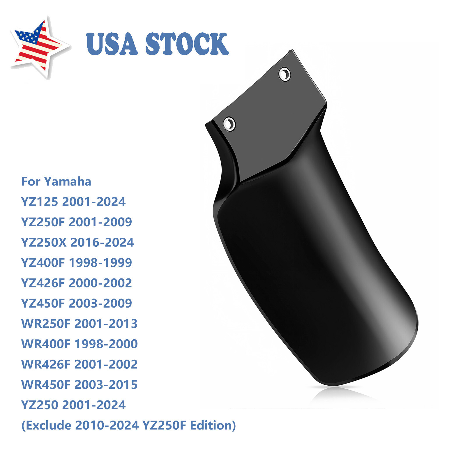 Mudflap Mud Flap Black for Yamaha YZ125 YZ250 YZ250F YZ400F YZ450F WR250F WR450F