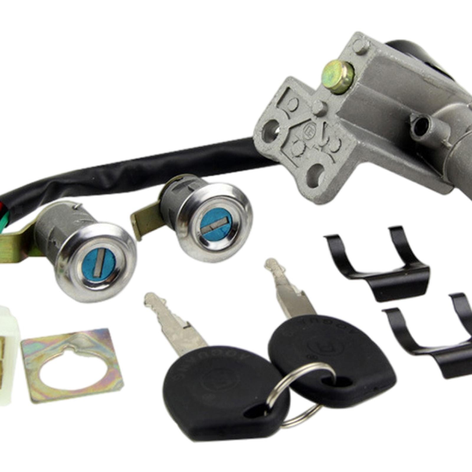 Ignition Switch Key Set Motorcycle Lock New Assembly Kit Fit for Gy6 150cc