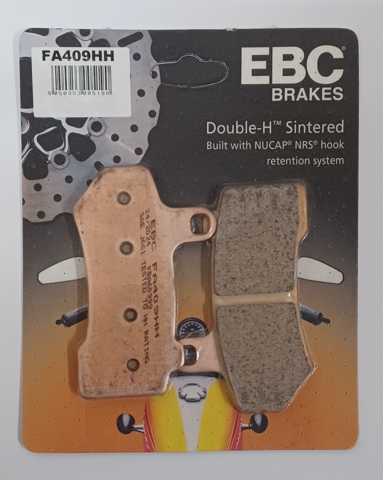 EBC Sintered FRONT Brake Pads Fits HARLEY DAVIDSON FLHR ROAD KING (2008 to 2023)