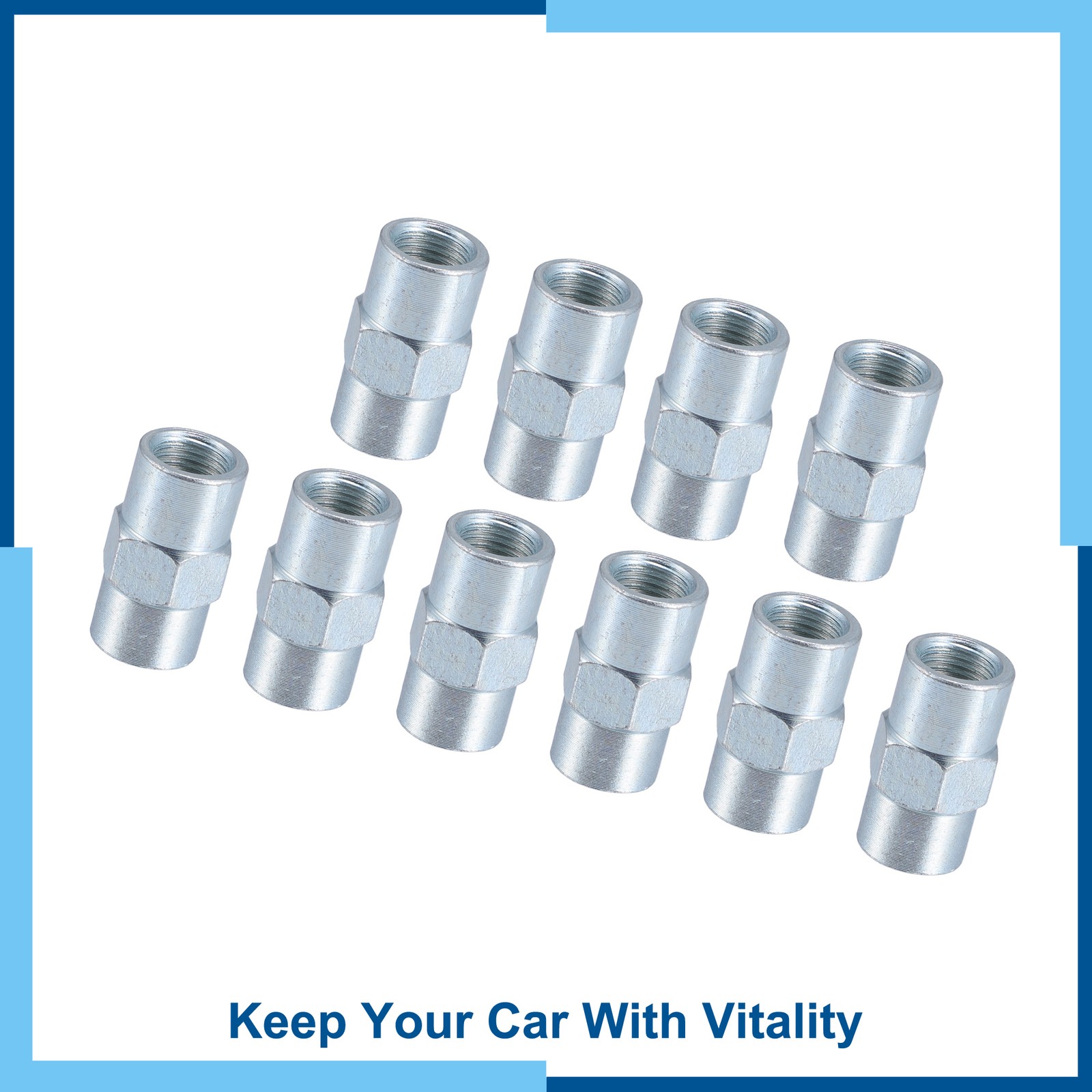10pcs Motorcycle Brake Line Tube Fittings M10x1mm for 3/16 Hydraulic Brake New