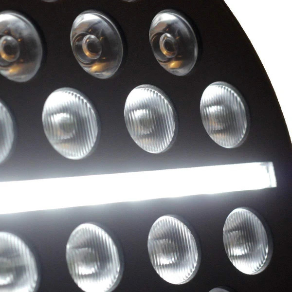 5.75″ 5-3/4” Round Black LED Headlight High Low Beam DRL for Harley Dyna XL