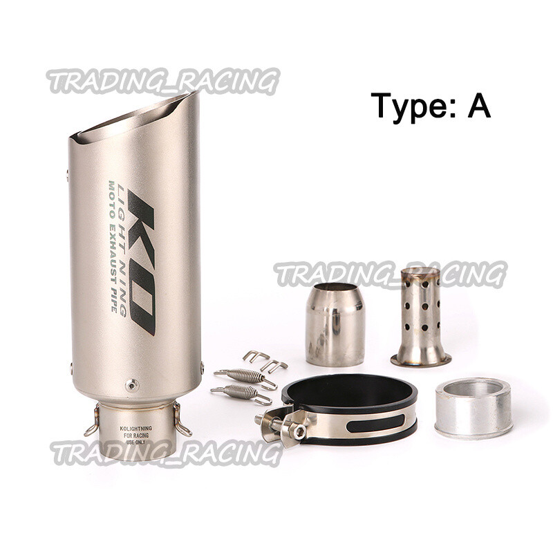 38-51mm 2.4″ Universal Exhaust Pipe DB Killer Muffler For Motorcycle ATV Scooter