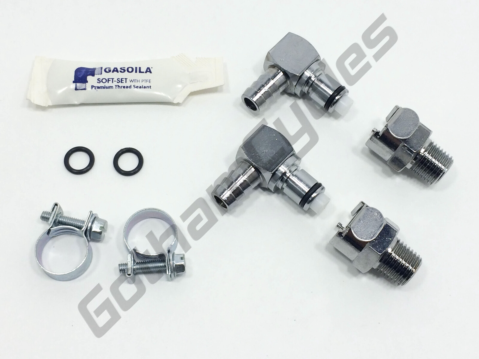 Ducati Gas Fuel Line Hose Metal Quick Release Disconnect Coupling Kit