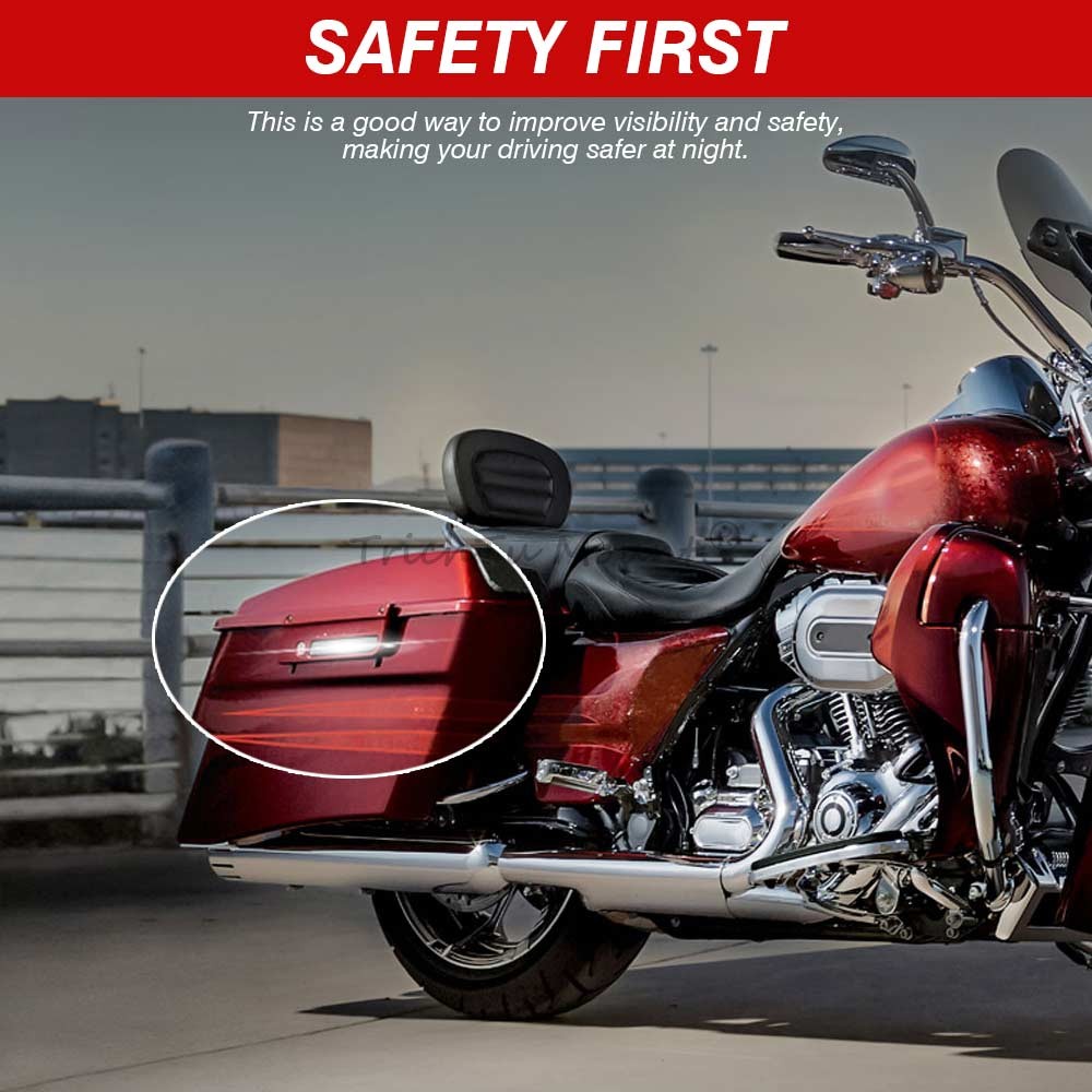 Smoke Reflector Saddlebag Latch Cover for Harley Touring Street Road Glide FLHT