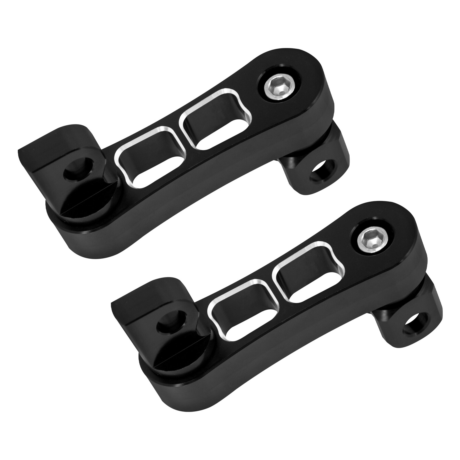 CNC Aluminum Foot Pegs Male Mount Extensions For Harley Touring Dyna Sportster