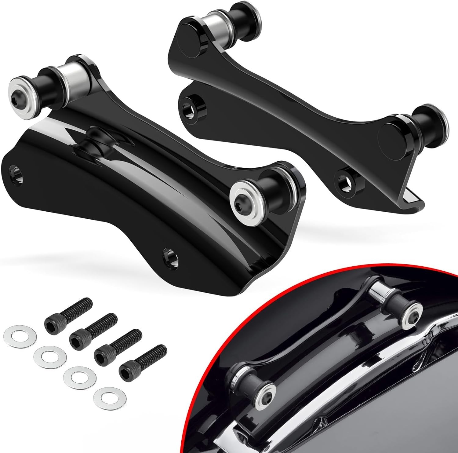 Versatile Docking Hardware for Harley Davidson Touring Motorcycles 2014-2024
