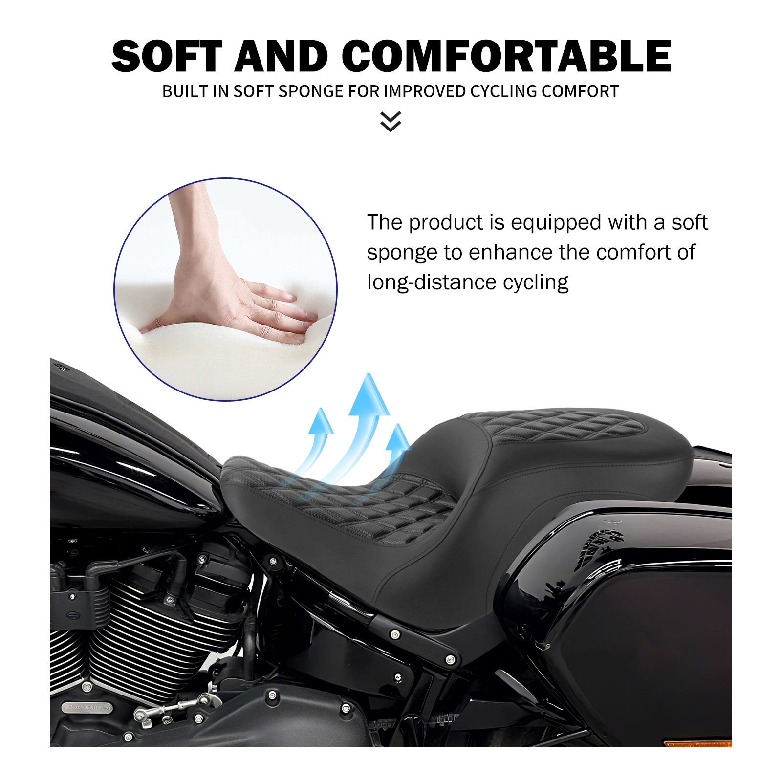 Full Set Seat Driver Passenger Step Up For Harley Low Rider 2018-21 FXLRS 22-24
