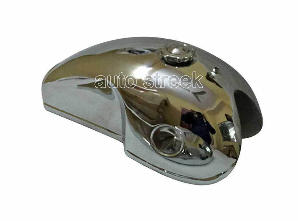 Benelli Mojave Yamaha Cafe Racer 360 260 Chromed Fuel Petrol Tank & Cap + 2 Taps