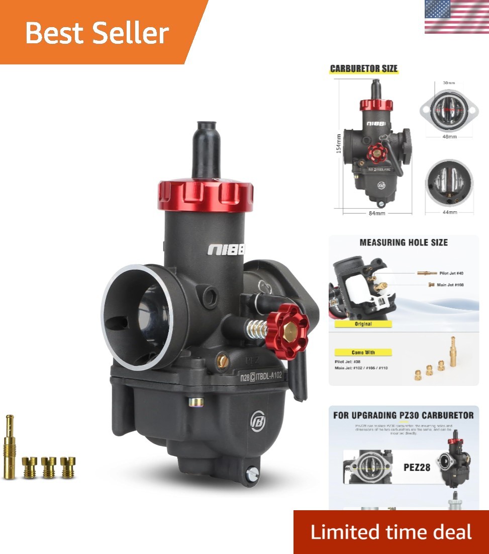 30mm Carburetor for PZ30 250cc Dirt Bike Scooter Motorcycle Aluminum Upgrade