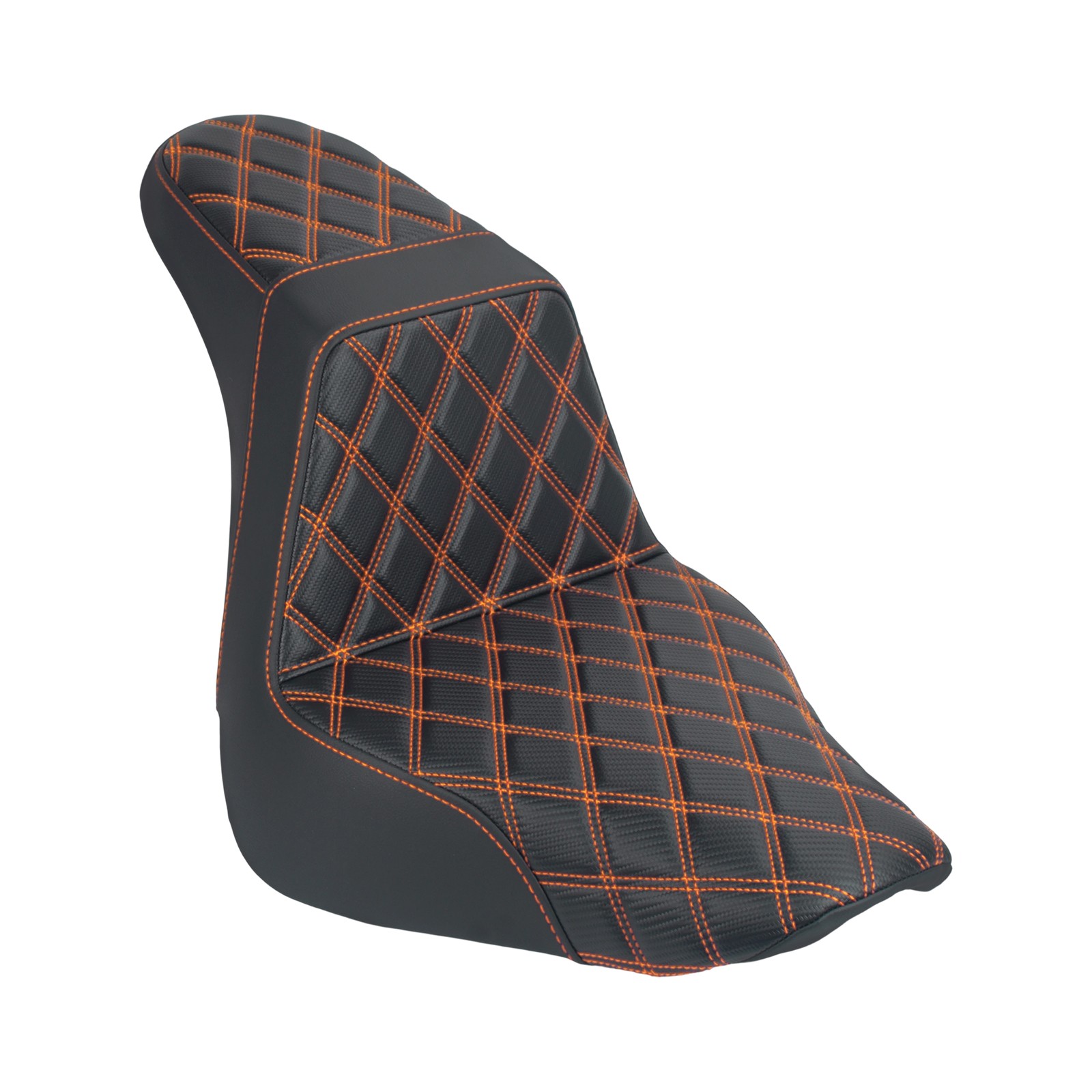 Driver Passenger Seat Orange Stitching For Harley Fat Boy 18-2025 Breakout 23-25