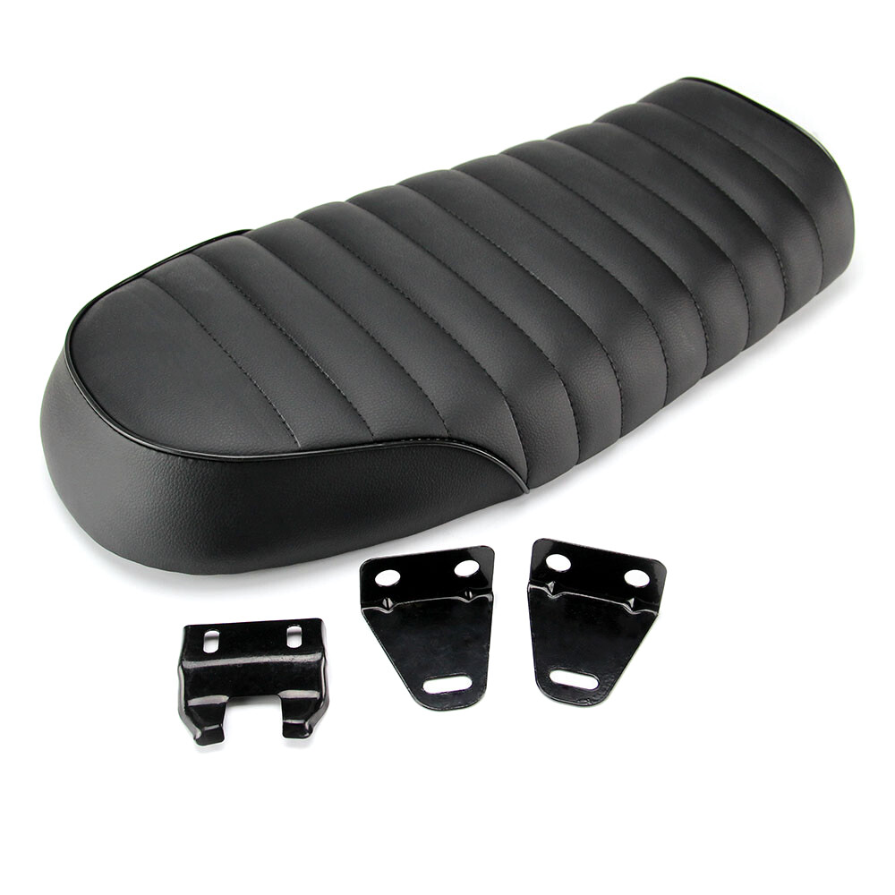 Motorcycle Flat Brat Vintage Saddle Cafe Racer Seat For Suzuki GS Yamaha Honda