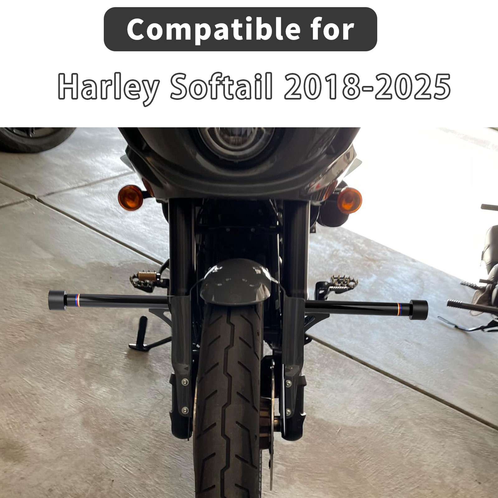 Engine Front Guard Crash Bar For Harley Softail Street Bob Low Rider ​2018-2025