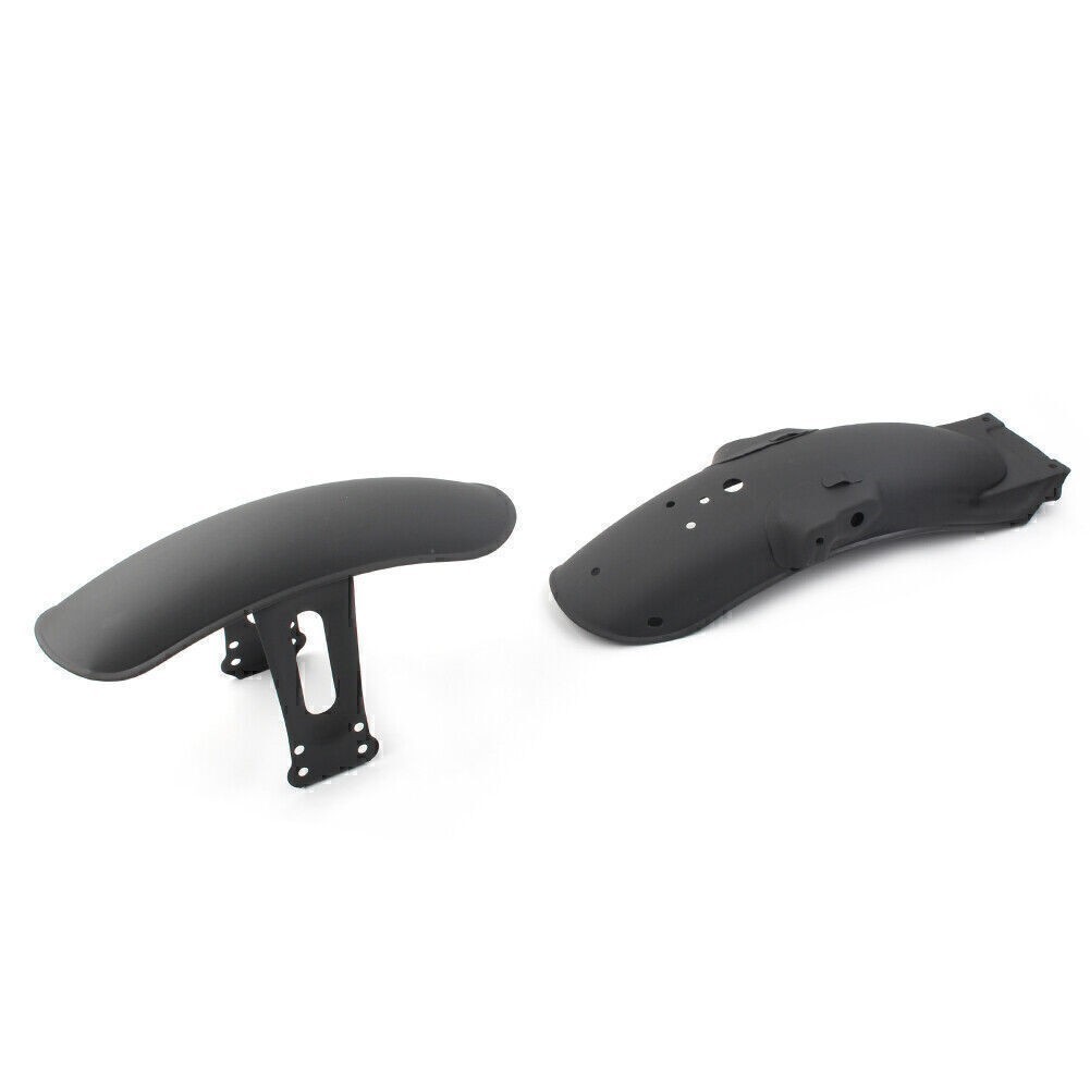Black Metal Front+Rear Fender Mudguard Cover For Cafe Racer Retro CG125