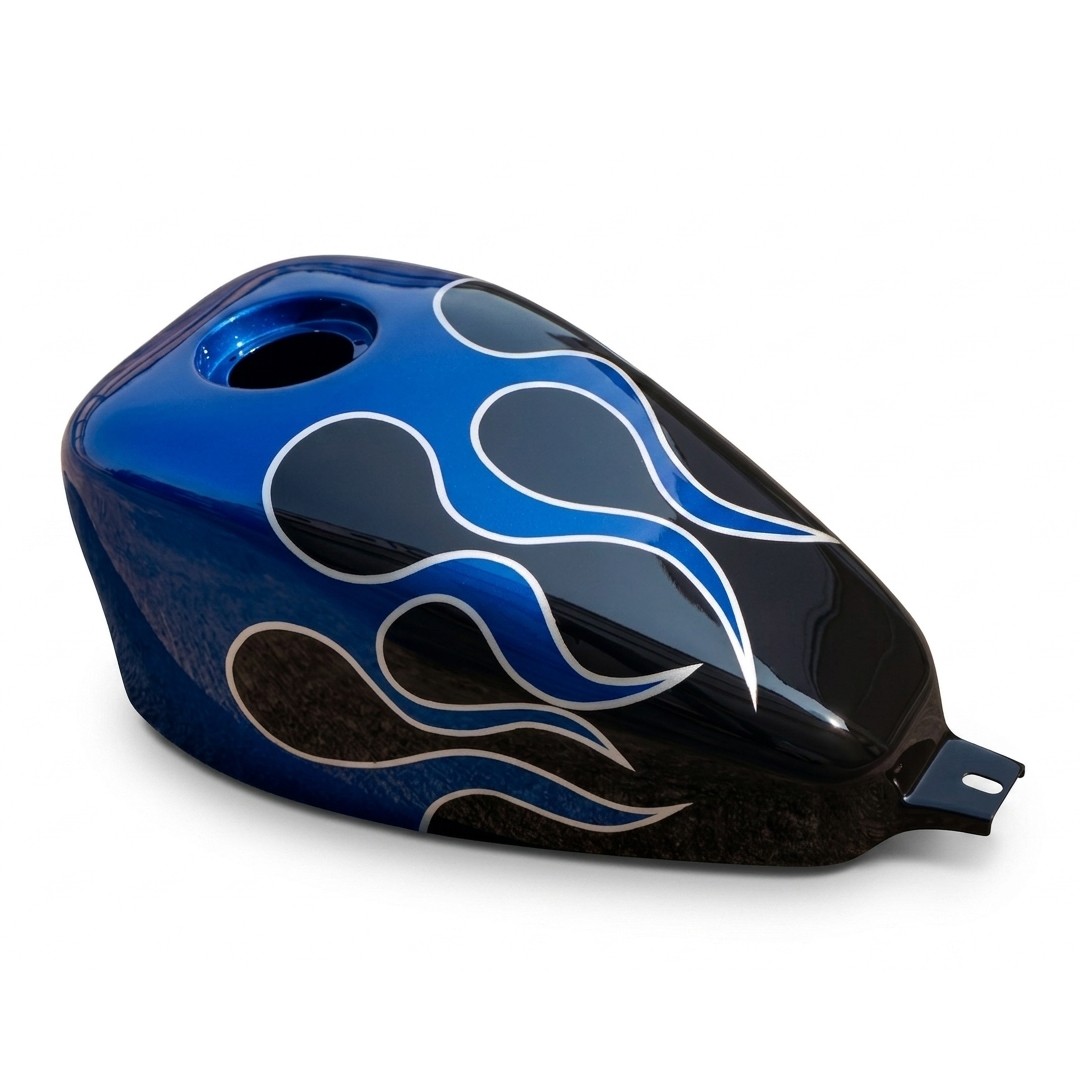 Fuel Tank Cover ABS flame pattern Blue For HONDA REBEL CMX 300&500 17-2026