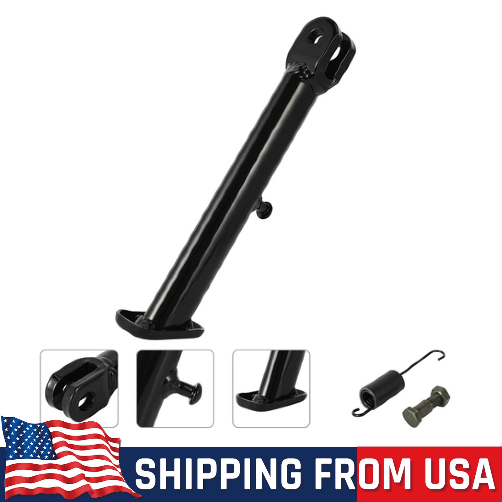 Motorcycle Foot Side Kick Stand CNC for CRF110F 2013-2025 Dirt Pit Bike Black