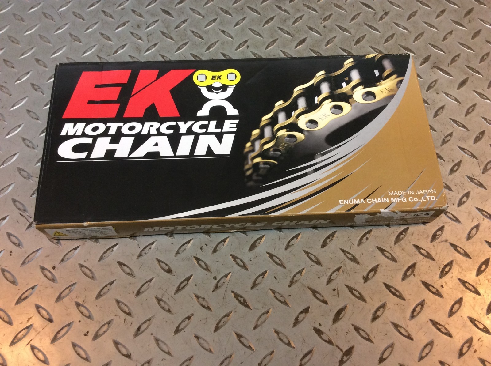 EK Chain Sports Bike Gold/Black 530 150 Link Chain 530ZVX3-150KG NEW