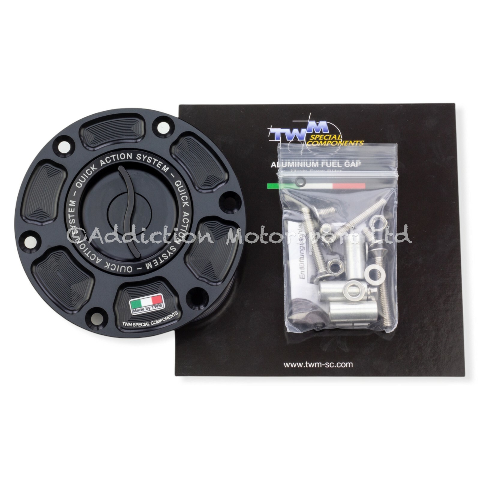 TWM Keyless Quick Release Action Black Fuel Cap for KTM 990 Super Duke 2005-13