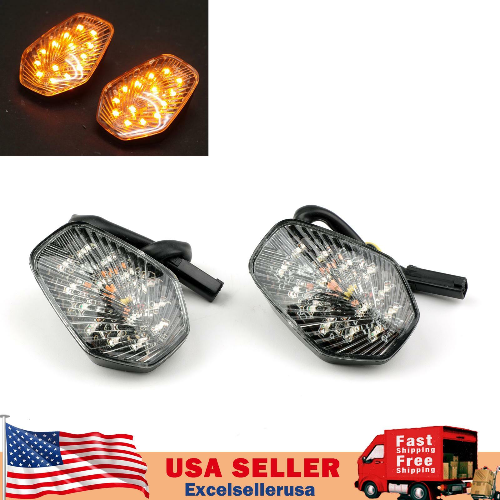 Clear Turn Signals Fit For Suzuki GSXR 600/750/1000 Flush Mount USA