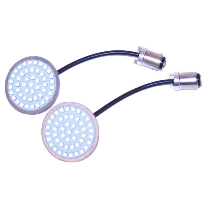 Letric Lighting Co. 1157 Bullet Style Red LED Turn Signal Insert Pair
