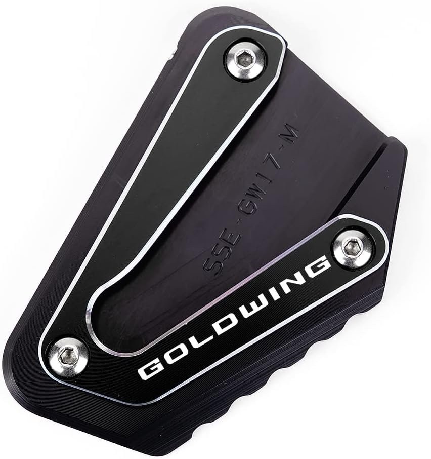 MOWOK Goldwing GL1800 Side Stand Extension, Year 2002-2017, Black | Kickstand Fo