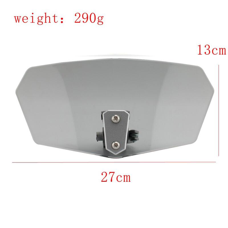 Universal Motorcycle Heightened Windshield Extension windproof 27cm for Honda