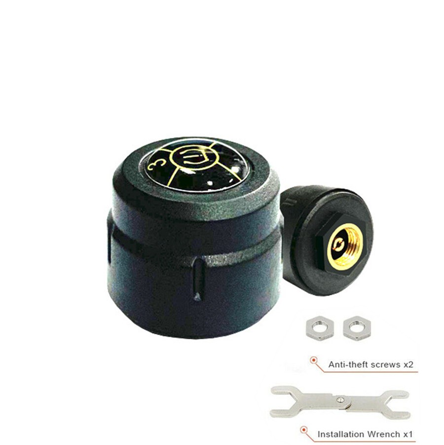 TPMS Bluetooth 5.0 Motorcycle Tire Pressure Monitor System & 2 External Sensor